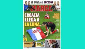Die spanische Marca schreibt "Kroatien erreicht den Mond" und würdigt den ersten WM-Finaleinzug in der Geschichte des Landes.
