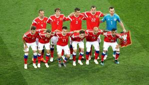 Mit dieser Mannschaft bestritt Russland das Viertelfinale gegen Kroatien.