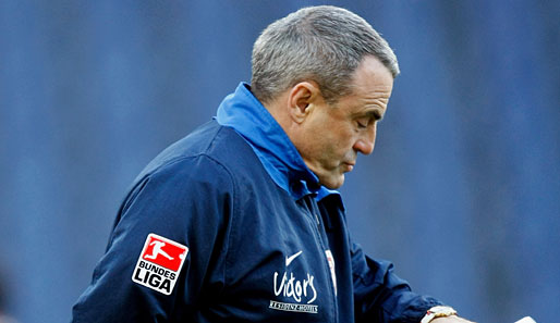 Seine Zeit beim SV Wehen Wiesbaden ist abgelaufen: Wolfgang Frank