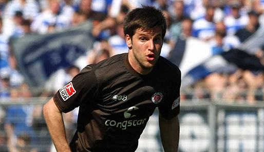 Jubelt weiter im braunen Trikot des FC St. Pauli: Florian Bruns