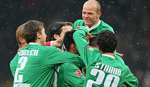 Der 1. FC Augsburg hat in der 2. Liga vier Siege in Folge eingefahren