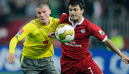Das Hinspiel gewann Fortuna Düsseldorf beim 1. FC Kaiserslautern mit 2:0