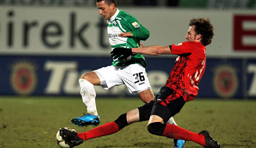 In der vergangenen Saison trennten sich Union Berlin und Greuther Fürth 0:0 bzw. 1:2