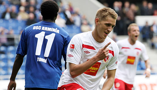 Im Hinspiel gewann Energie Cottbus - auch dank Nils Petersen - mit 2:1 bei Arminia Bielefeld