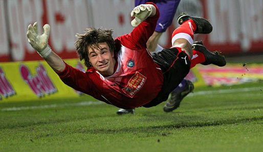 Aue-Keeper Martin Männel (22) nahm 2007 mit der deutschen U-19-Nationalmannschaft an der EM teil