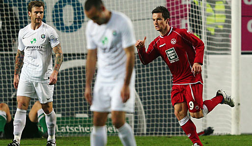 "Ich hab´s gemacht!" Beim 4:1 in der Hinrunde traf Alexander Baumjohann doppelt für Kaiserslautern