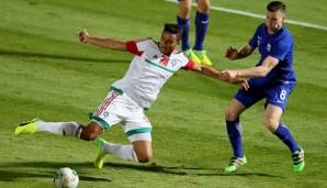 Aziz Bouhaddouz spielt für Marokko beim Afrika Cup