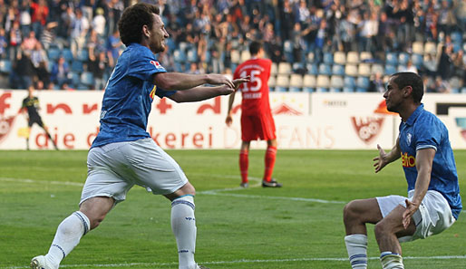 Jubel: Paul Freier (l.) erzielte Bochums zwischenzeitliches 2:0 gegen Union Berlin