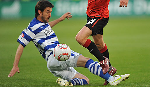 Branimir Bajic erzielte das 1:0 für den MSV Duisburg kurz vor der Pause
