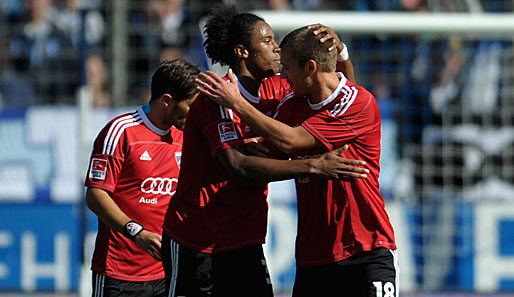 Caiuby (l.) erzielte mit einem kuriosen Treffer den 2:1-Endstand im Spiel gegen den VfL Bochum