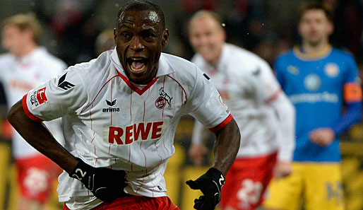 Angreifer Anthony Ujah erzielt für den 1. FC Köln gegen Paderborn einen Doppelpack