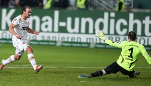 Erwin Hoffer stand zum siebten Mal für Düsseldorf auf dem Platz und erzielte seinen ersten Treffer