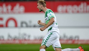 Kacper Przybylko hat Greuther Fürth zum Sieg geschossen