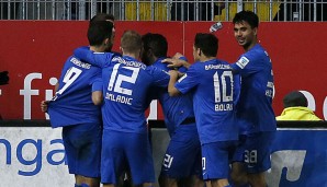 Die Eintracht landete gegen den Tabellennachbarn Sandhausen einen wichtigen Sieg