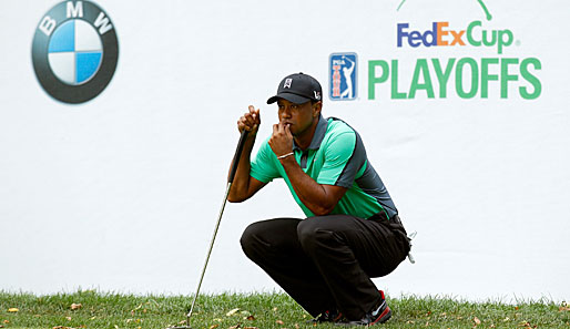 War selbst mit dem dritten Platz nach der ersten Runde nicht zufrieden: Tiger Woods