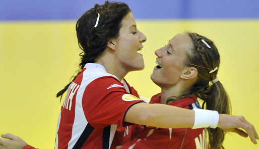 Jubel bei den norwegischen Handball-Damen