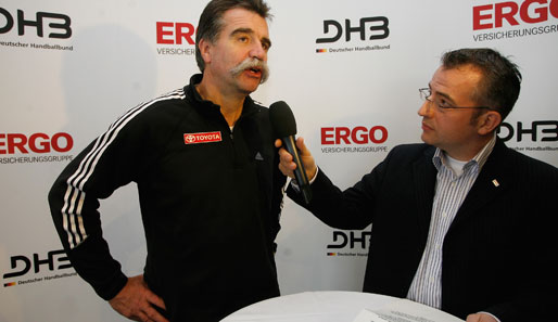 Heiner Brand beim Interview