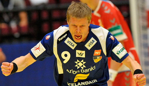 Gudjon Valur Sigurdsson ist isländischer Nationalspieler und EM-Dritter