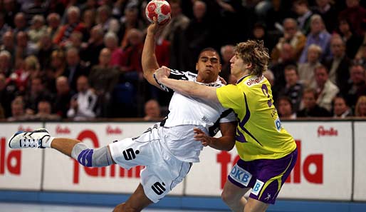 Daniel Narcisse (l.) wechselte 2009 von Chambery Savoie HB zum THW Kiel