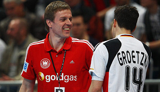 Bundestrainer Martin Heuberger (l.) mit Patrick Groetzki