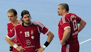 Die Nationalmannschaft von Ungarn muss auf Superstar Laszlo Nagy (M.) verzichten