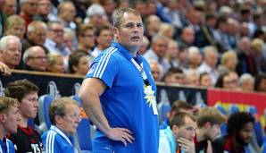 Dirk Beuchler als Handball-Coach in Lübbecke 2014