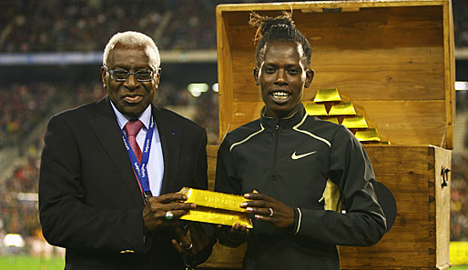 IAAF-Präsident Lamine Diack will ab 2010 Diamanten statt Gold verteilen