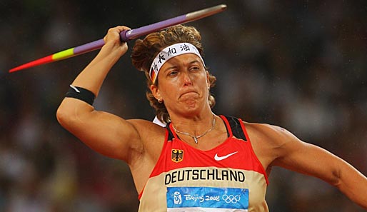 Steffi Nerius landetet bei den Olympischen Spielen in Peking auf Platz fünf