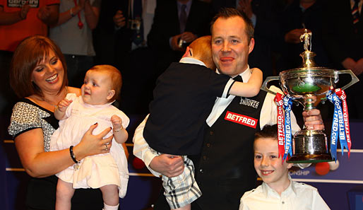 John Higgins holte sich seinen dritten Weltmeistertittel im Crucible Theatre