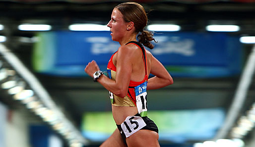 Sabrina Mockenhaupt landete bei Olympia in Peking über 10.000 Meter auf Platz 13