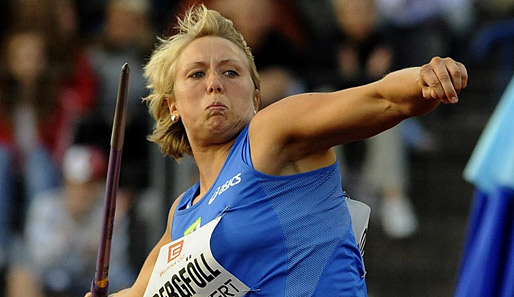 Christina Obergföll gewann bei den Olympischen Spielen in Peking die Bronzemedaille