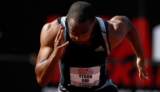 Dreifach-Weltmeister Tyson Gay freut sich auf das Duell mit Olympiasieger Usain Bolt