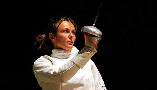 Monika Sozanska begann 1994 mit dem Degenfechten