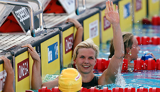 Weltrekord und WM-Gold über 100m Freistil für Britta Steffen