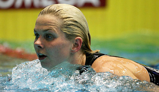 Gewann bei den Olympischen Spielen in Peking zwei Gold-Medaillen: Britta Steffen
