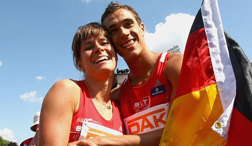 Deutschlands neues Leichtathletik-Traumpaar. Carolin Nytra und Sebastian Bayer