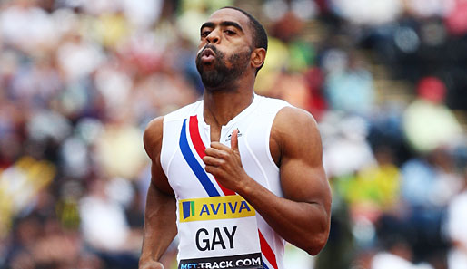 Tyson Gay ist amtierender Weltmeister über 100 und 200 Meter