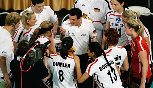 Siegreich: Bundestrainer Giovanni Guidetti (M.) und sein Team