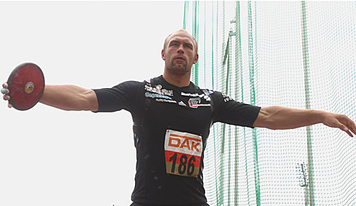 Robert Hartings Jahresrekord steht bei 68,09 Meter, geworfen am 17. Juni in Schönebeck