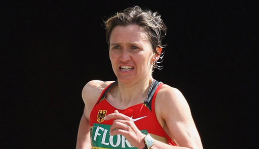 Der deutsche Marathonstar Irina Mikitenko