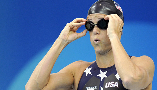 Dara Torres gewann bei Olympia 2008 in Peking drei Silber-Medaillen