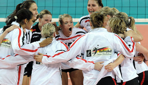 Die Deutschen Volleyball-Damen konnten den Einzug in das EM-Halbfinale bejubeln