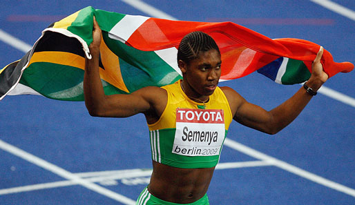 Die Südafrikanerin Caster Semenya gewann bei der WM in Berlin 2009 Gold im 800-Meter-Lauf