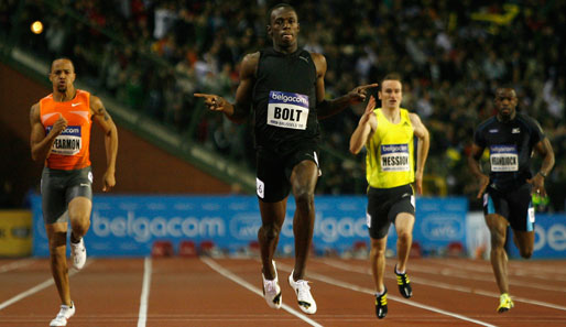 Superstar Usain Bolt (M.) wurde wie im letzten Jahr zum Welt-Leichtathlet gewählt