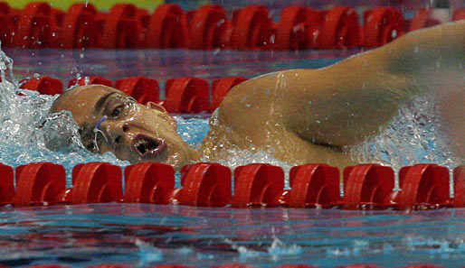 Laszlo Cseh aus Ungarn hat über 400 m Lagen einen neuen Weltrekord aufgestellt