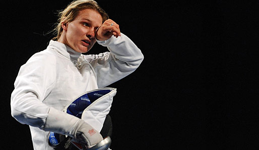 Britta Heidemann gewann 2008 olympisches Gold mit dem Degen