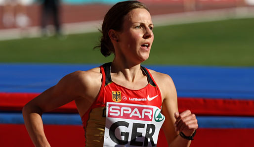 Sabrina Mockenhaupt holte bei der Hallen-EM 2005 Bronze