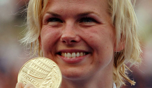 Britta Steffen gewann 2008 in Peking die Goldmedaille über 100  Meter
