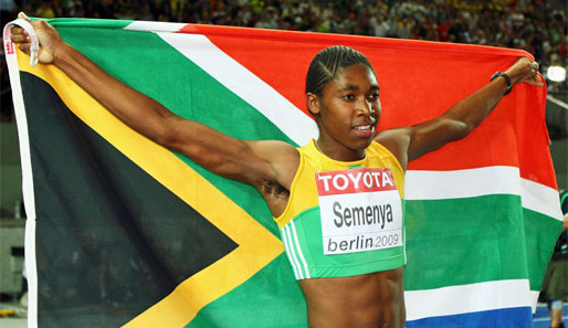 Caster Semenya ist amtierende Weltmeisterin über 800 Meter Sprint