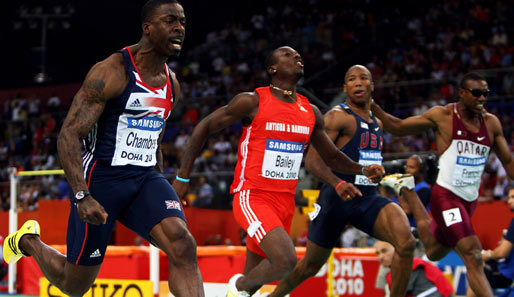 Dwain Chambers gewann auch bei der Hallen-EM 2009 über die 60 Meter
